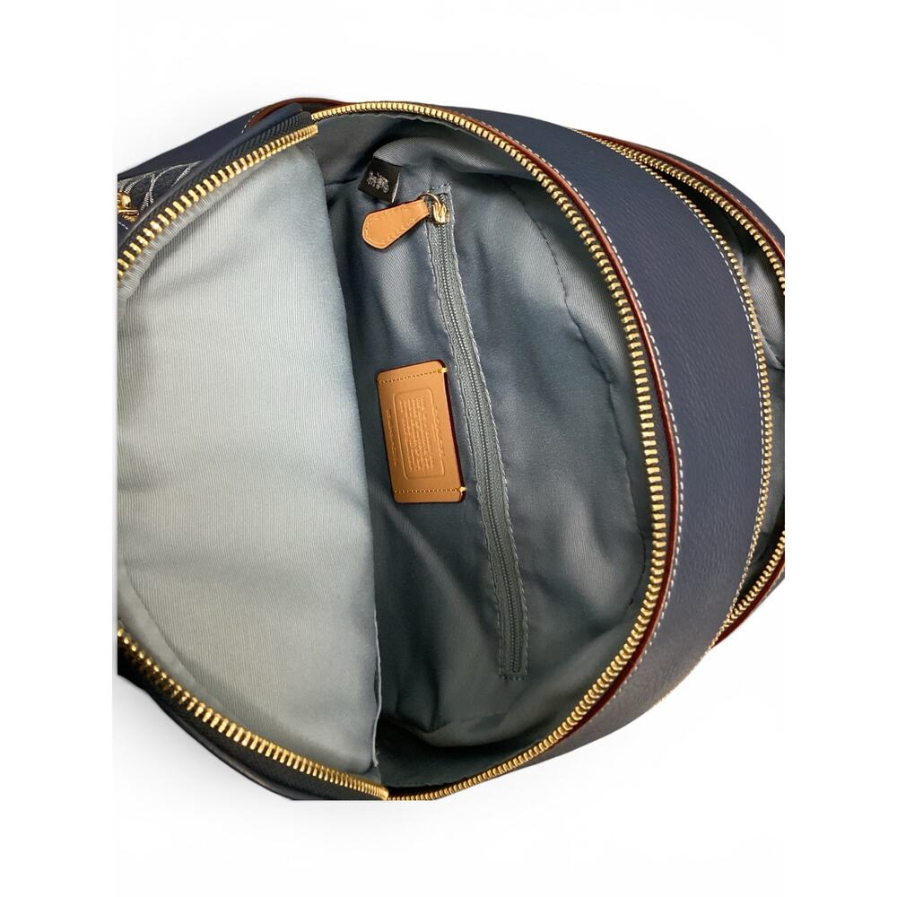 Coach Court Backpack Signature Denim - Picture 6 of 7